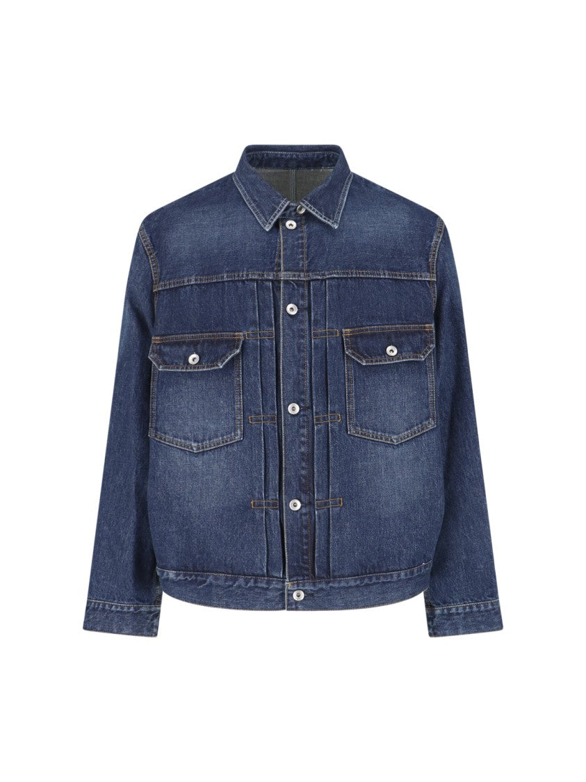 Sacai Layered Design Casual Jacket With Structured Silhouette