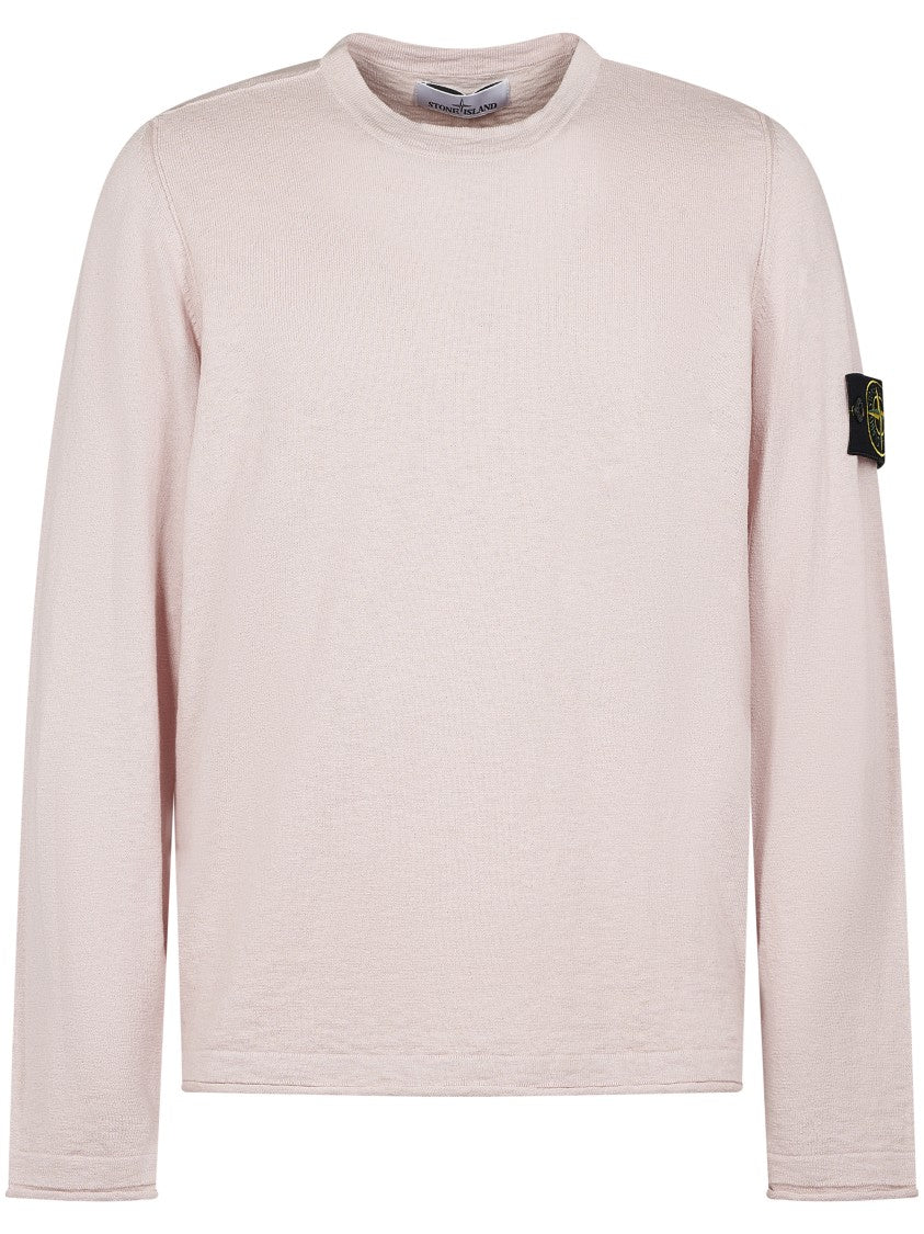 Stone Island Relaxed Fit Pink Sweater