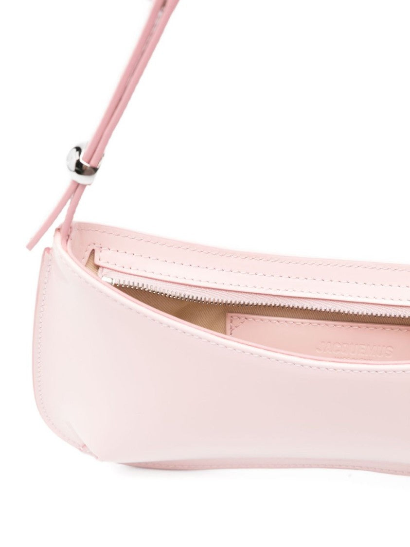 Jacquemus Pink Elongated Top Zip Adjustable Bag