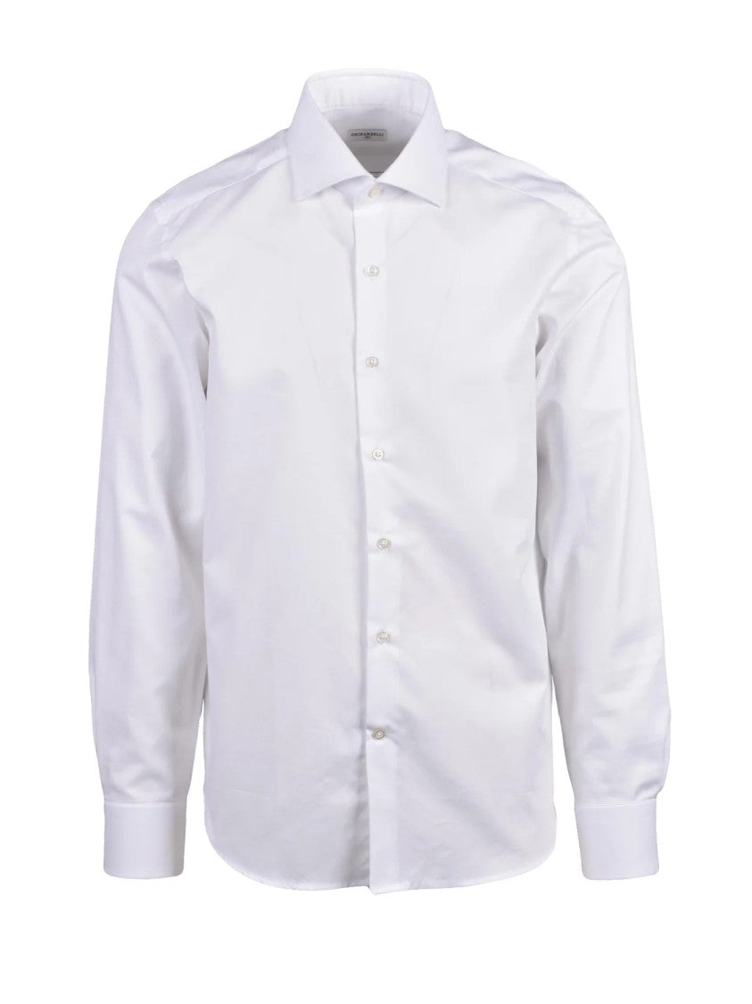 Ghirardelli White Formal Cotton Shirt