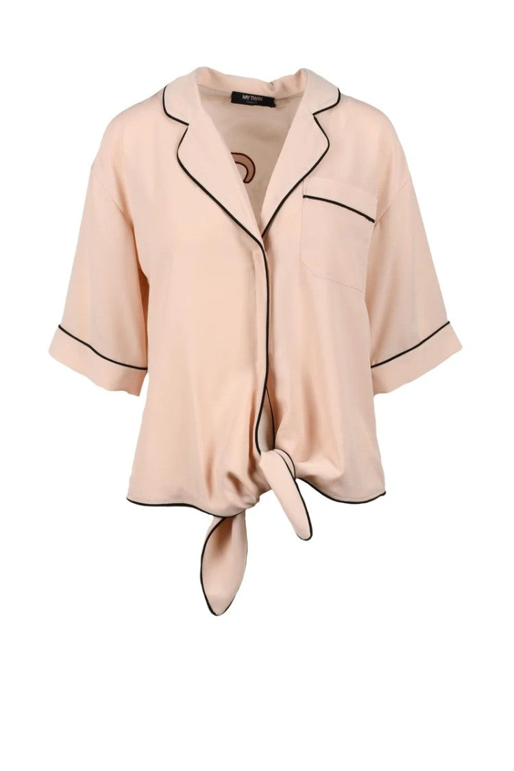 My Twin Twinset Pink Script Polyester Shirt