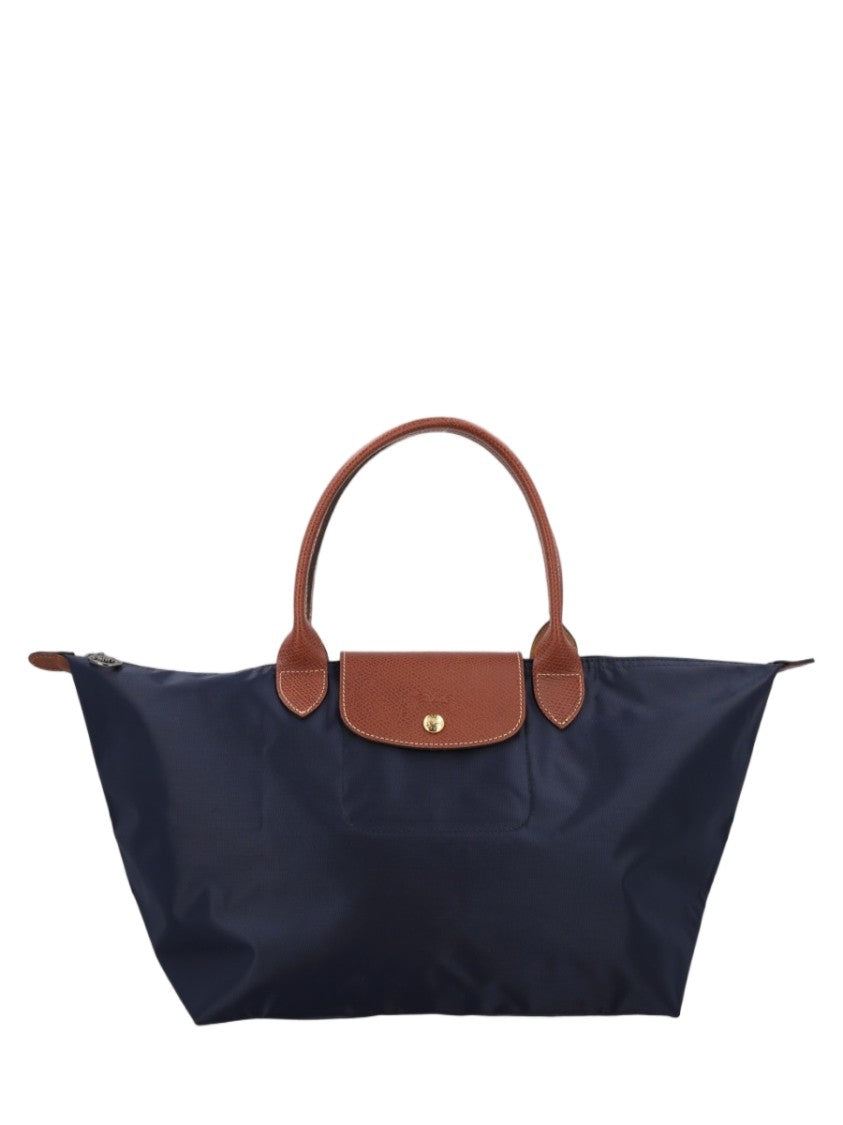 Longchamp Large Structured Tote Bag With Contrasting Leather Details