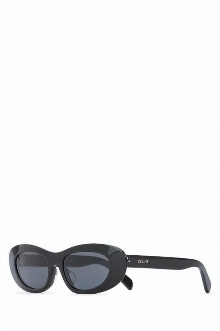 Celine Narrow Oval Black Acetate Sunglasses