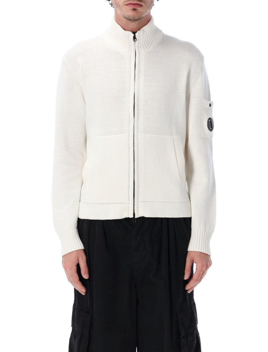 C.P. Company Compact Cotton Ribbed Finishes Cardigan