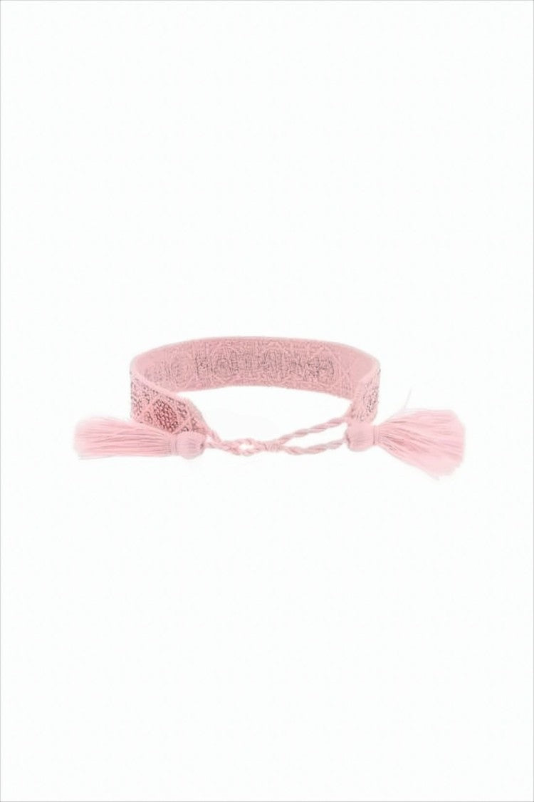 Christian Dior Intricate Woven Bracelet With Adjustable Ties By Christian Dior