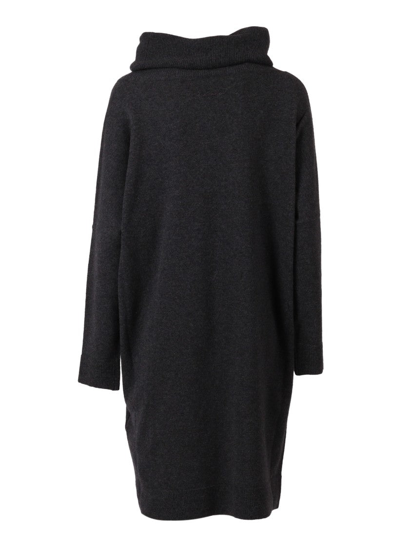 Ermanno Scervino Fitted Knit Midi Dress With Textured Pattern