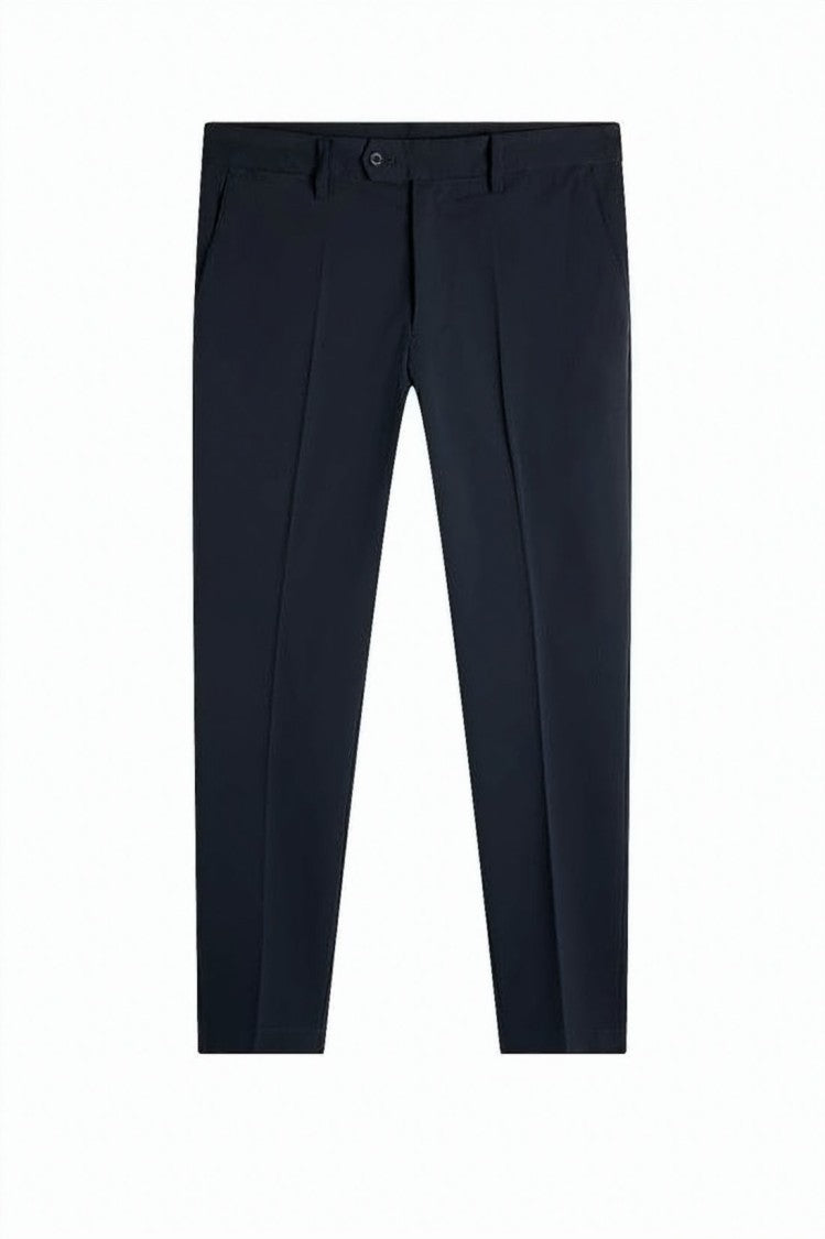 J Lindeberg Tailored Blue Straight Pants With Clean Silhouette