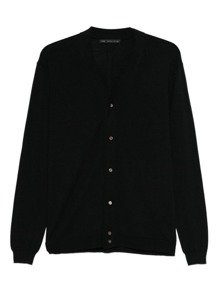 Low Brand Double-Collar Extra-Fine Merino Wool Cardigan