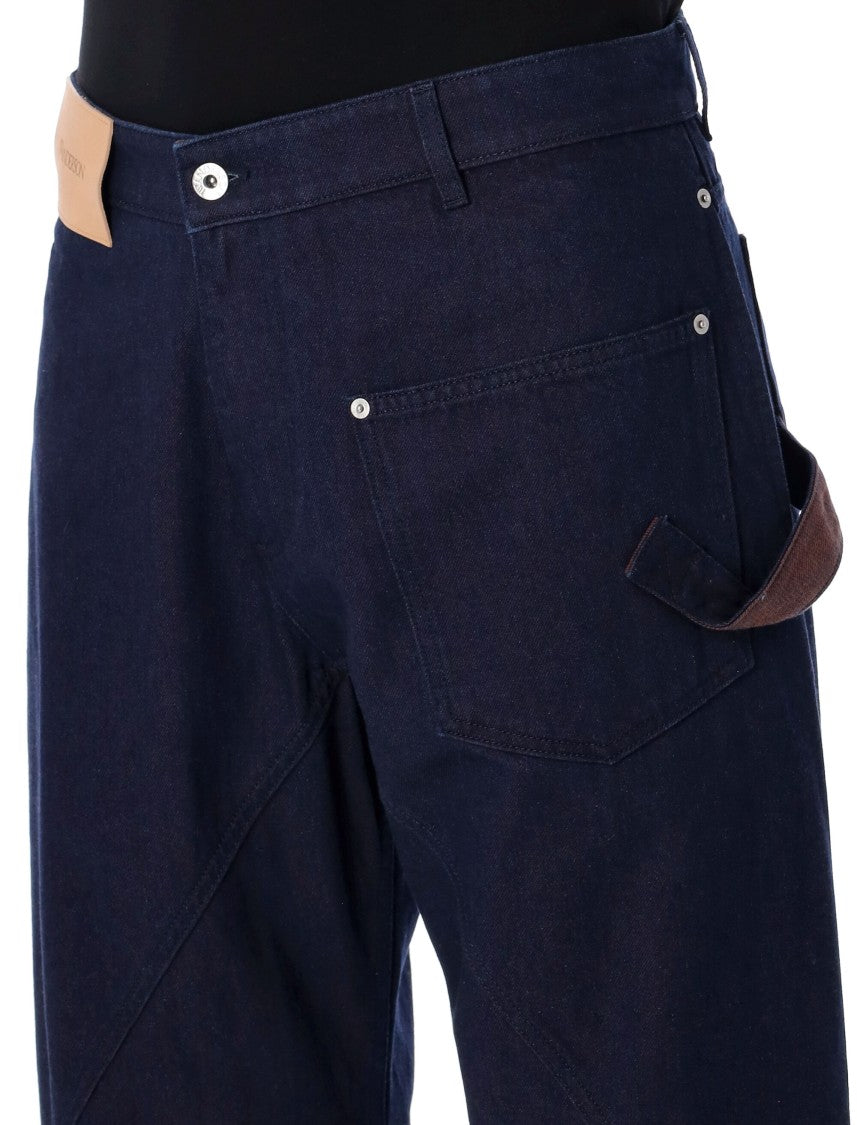 J. W. Anderson Turn-Up Twisted Workwear Jeans