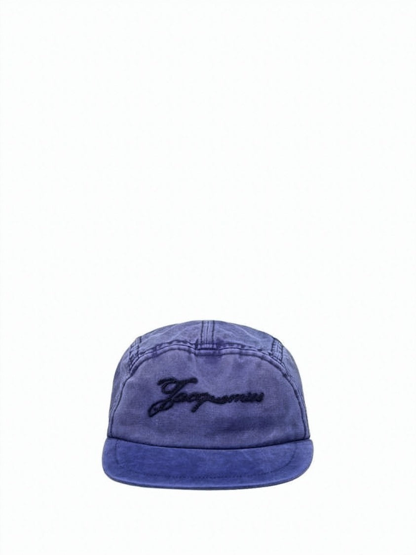 Jacquemus Washed Cotton Five-Panel Cap With Embroidered Logo