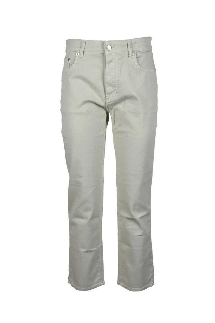 Department 5 White Cropped Stretch Jeans