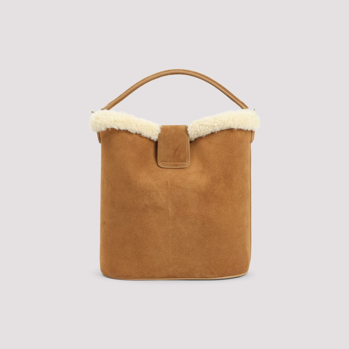 Celine Tobacco Brown Suede Leather Medium Louise Bucket Bag