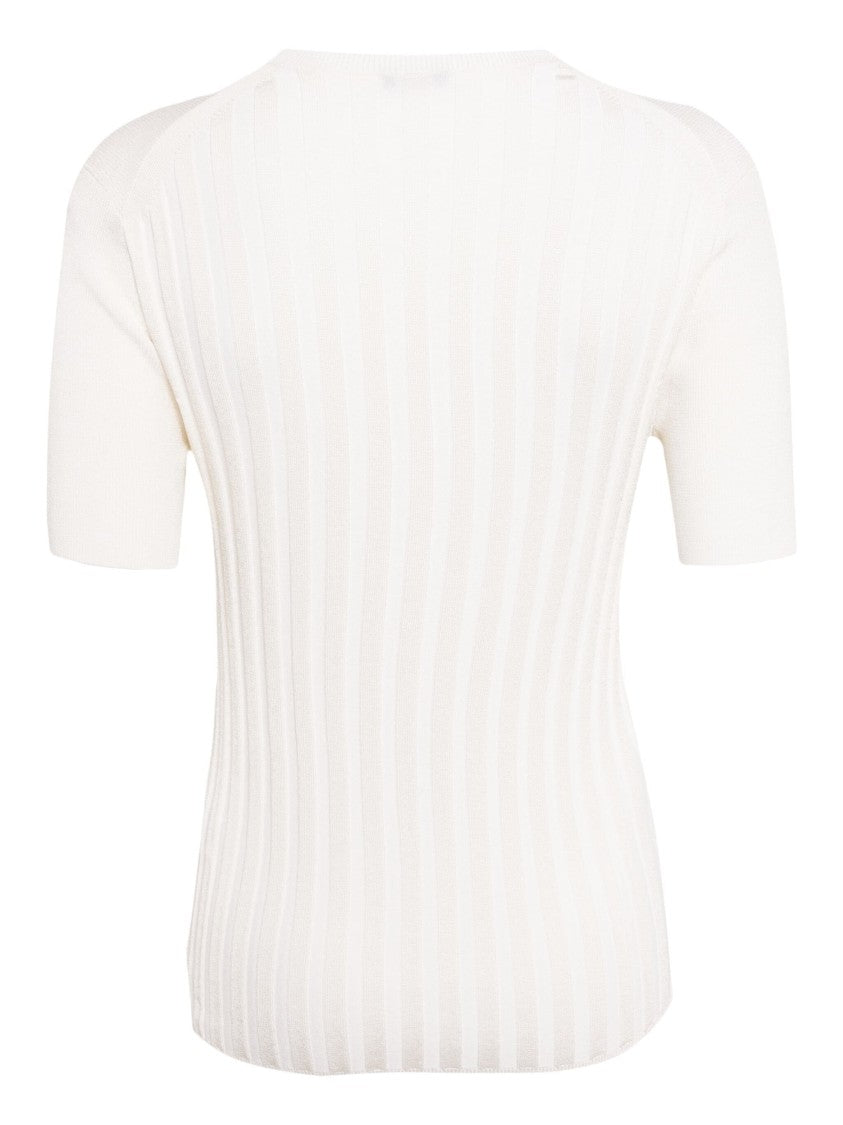 Joseph Short Sleeve Satin Ribbed T-Shirt