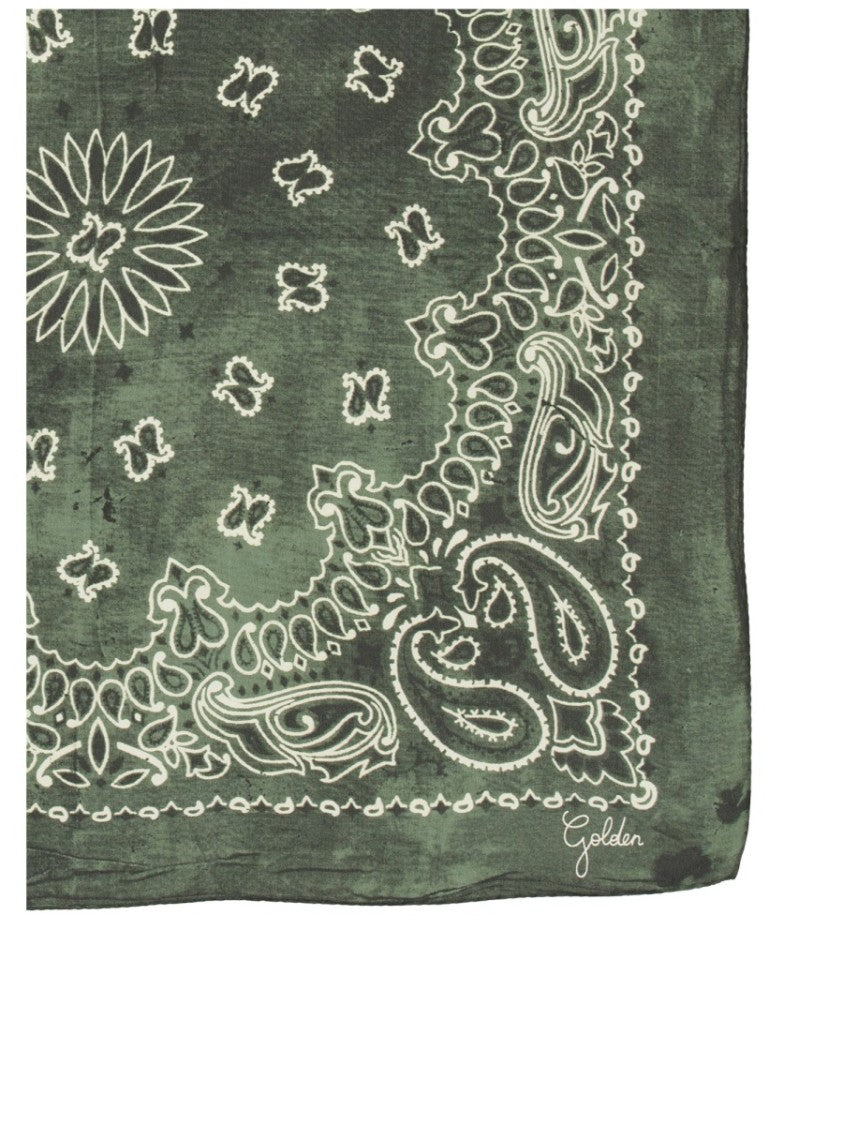 Golden Goose Paisley Pattern Silk Scarf