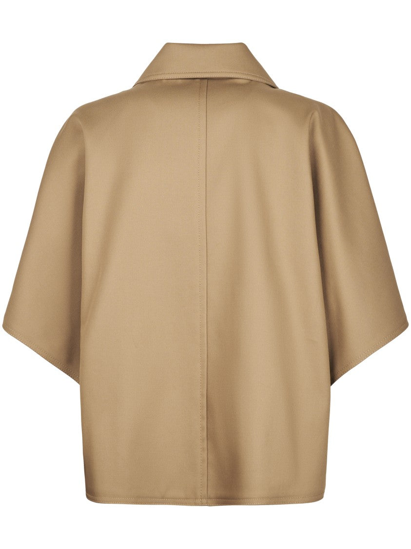 Max Mara Boxy Short Coat With Wide Collar