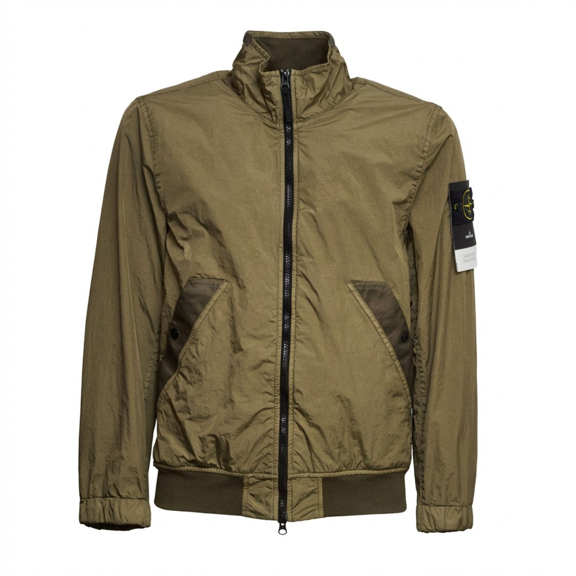 Stone Island Crinkle Reps Jacket Stiff Collar Ribbed