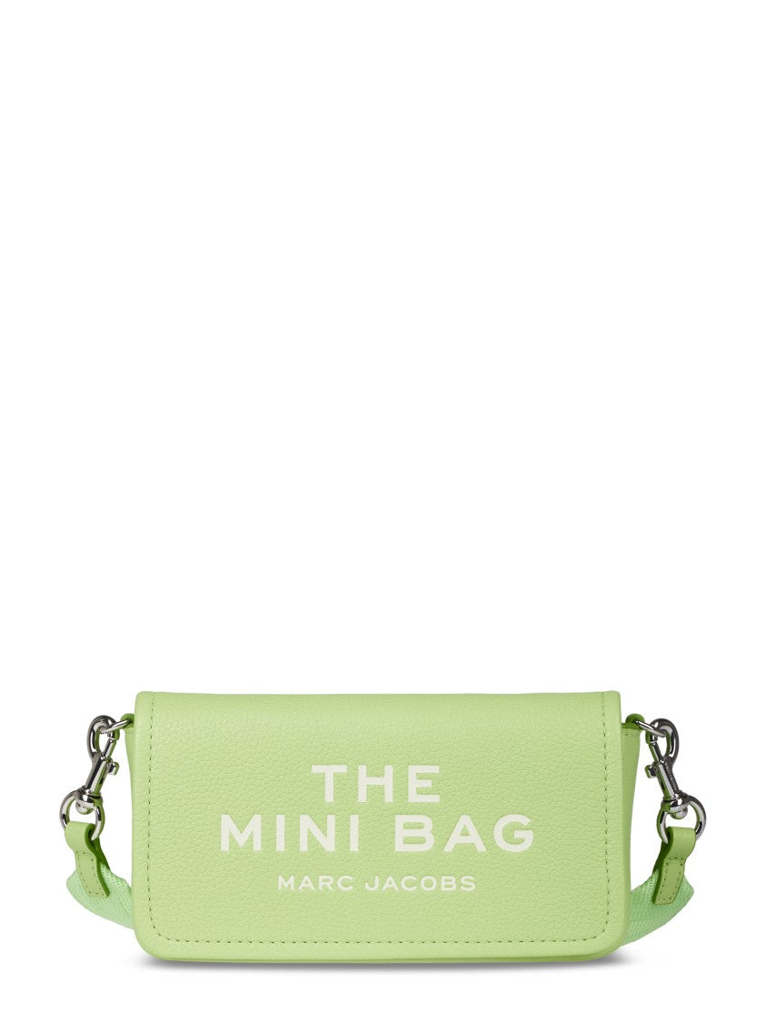 Marc Jacobs Rectangular Mini Bag In Soft Green Cow Leather