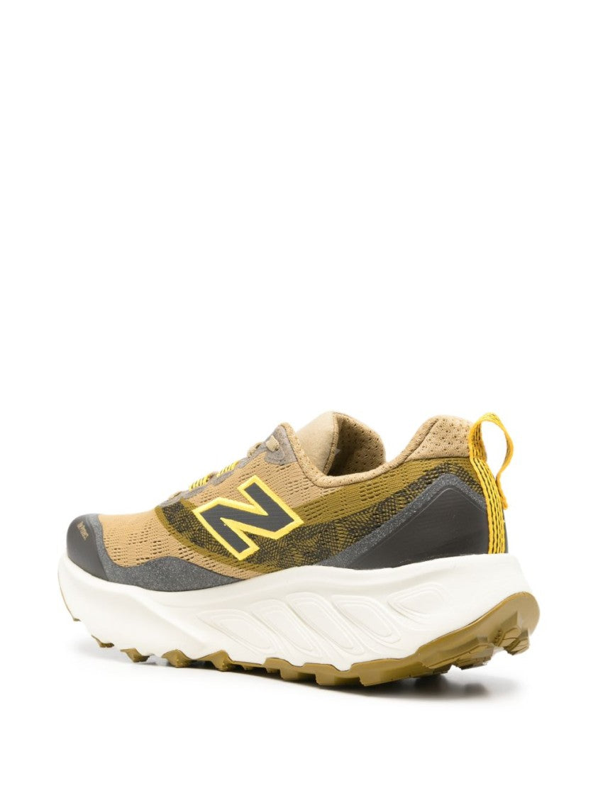 New Balance Beige Mesh Grey Accent Low-Top Sneakers