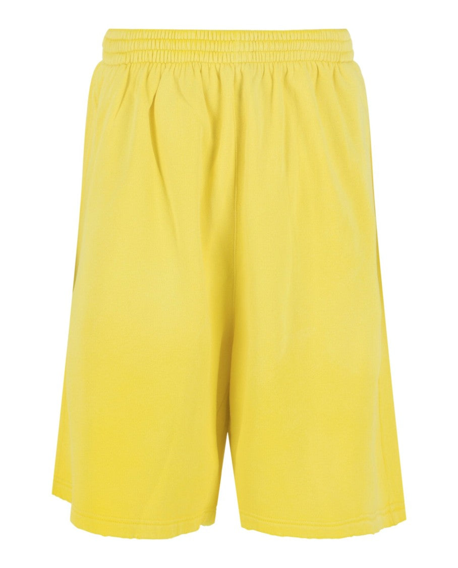 Balenciaga Distressed Cotton Sweat Shorts