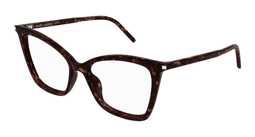 Saint Laurent Eyeglasses Sl 386 016 Havana Havana Transpa 55/16/145