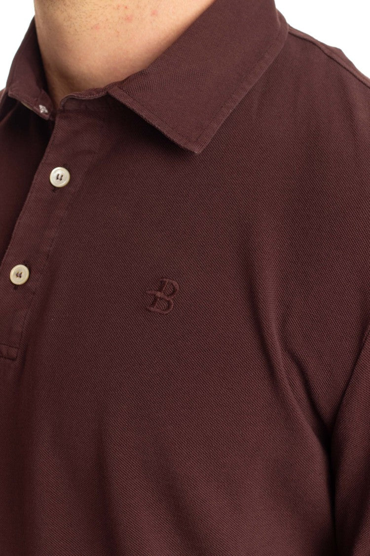 Ballantyne Cotton Piquet Long Sleeve Polo