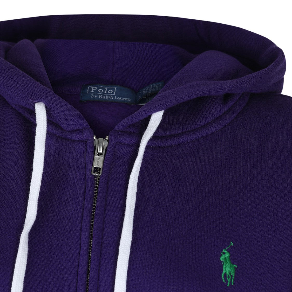 Polo Ralph Lauren Zip-Up Hoodie Sweater With Kangaroo Pocket And Embroidered Logo