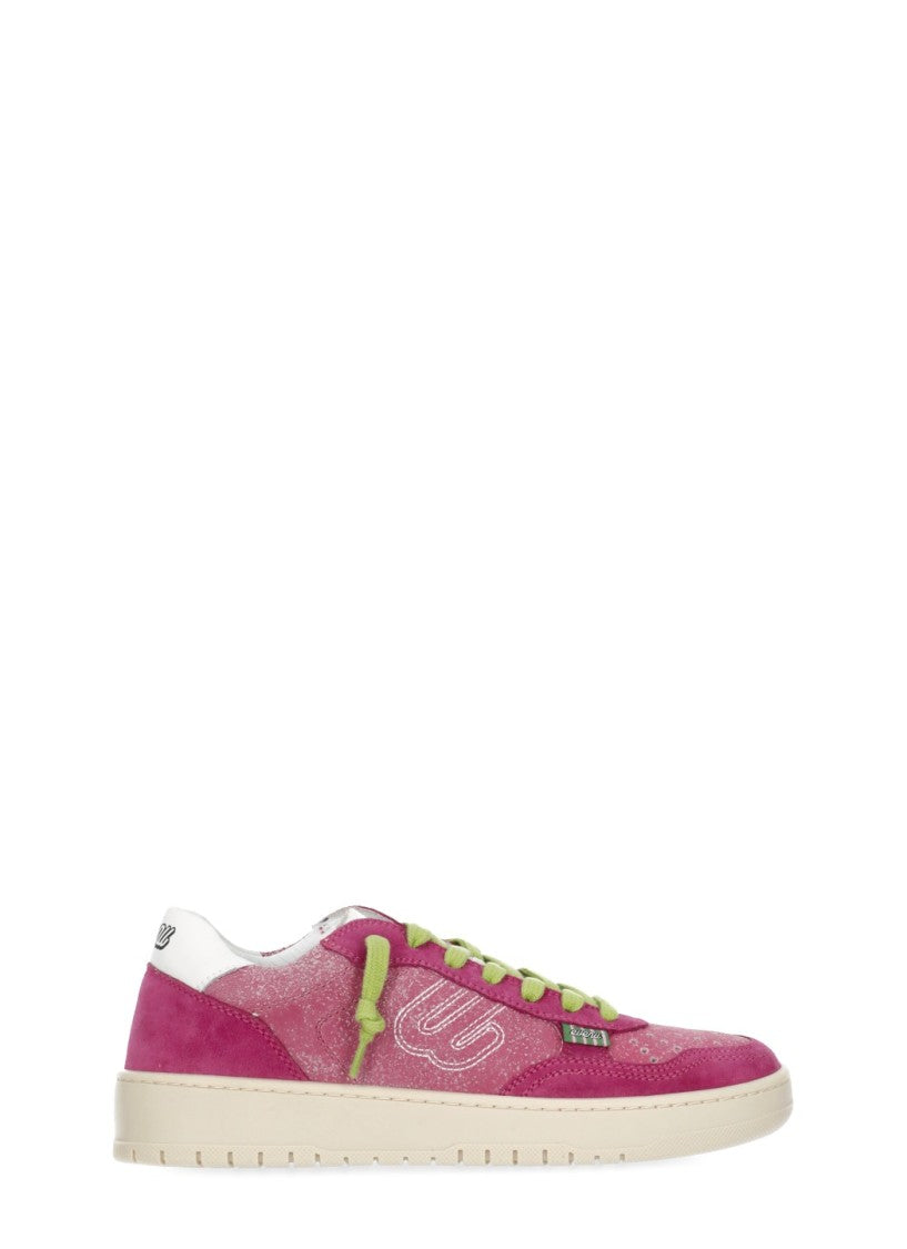 Evenu Equal Fuchsia Suede Low-Top Sneakers