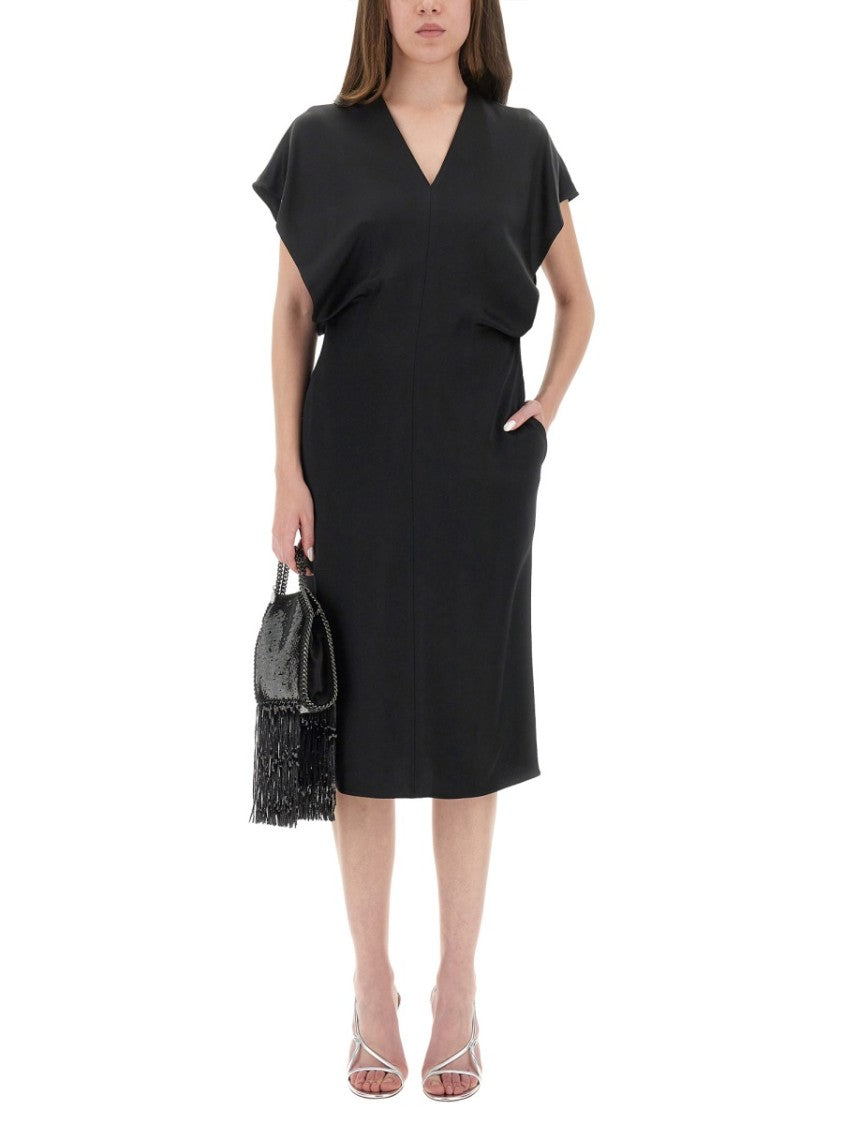 Stella Mccartney Midi Dress With Wing Sleeves