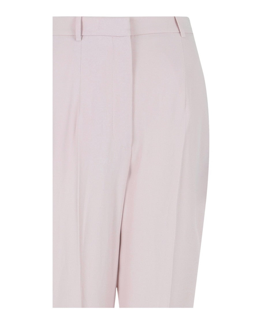 Alexander Mcqueen Straight Leg Trousers With Pleated Details
