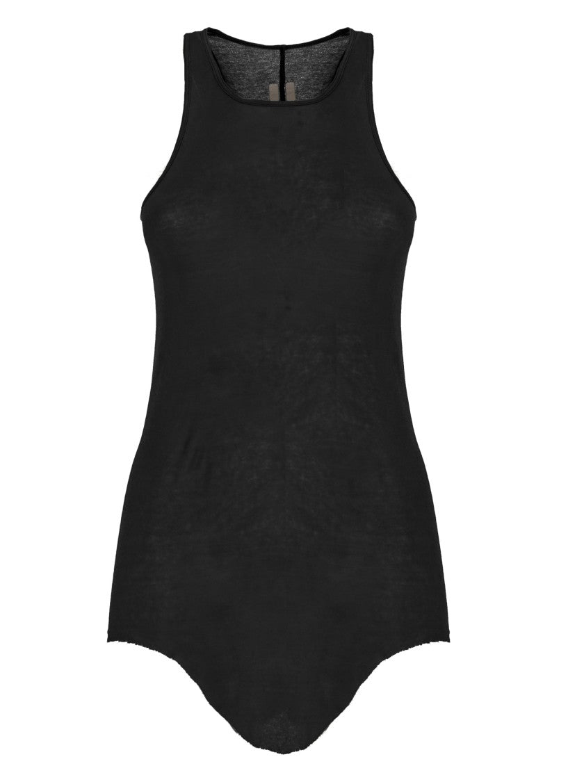 Rick Owens Black Basic Rib Cotton Tank Top