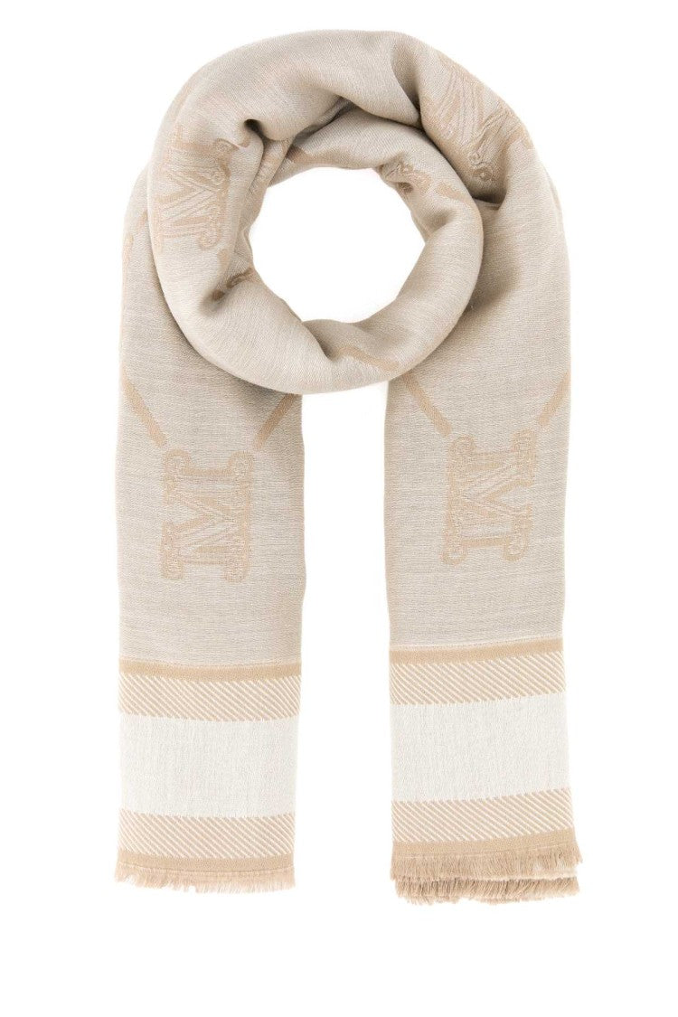 Max Mara Embroidered Wool Blend Molveno Scarf