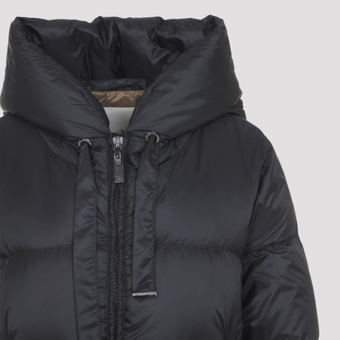 Max Mara Sei Long Black Polyester Down Jacket