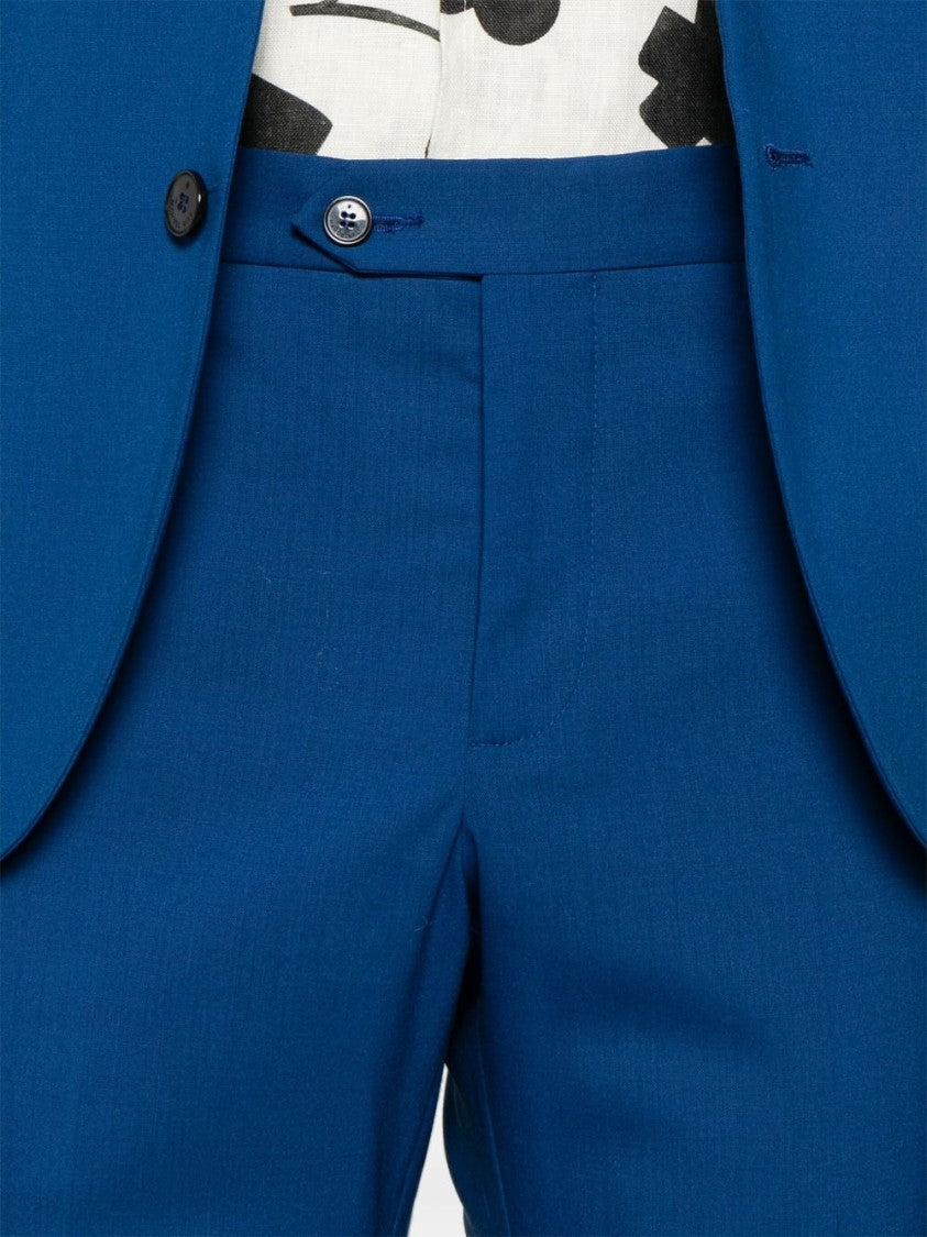 Manuel Ritz Tailored Cotton Jacket With Concealed Fastening And English Vents