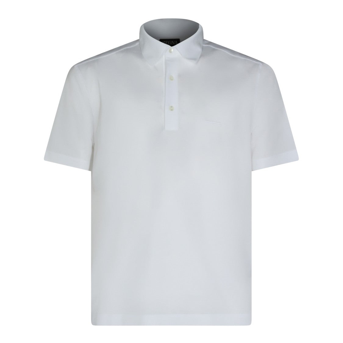 Zegna White Cotton Polo Shirt Polo Shirt