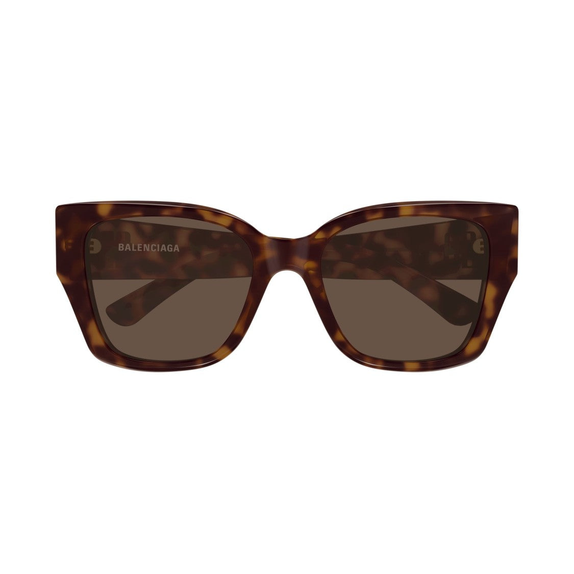 Balenciaga Oversized Tortoiseshell Acetate Sunglasses With Gold Accents