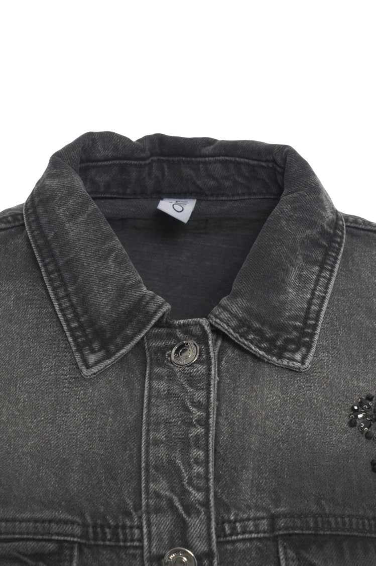 Liu Jo Denim Jacket With Rhinestones