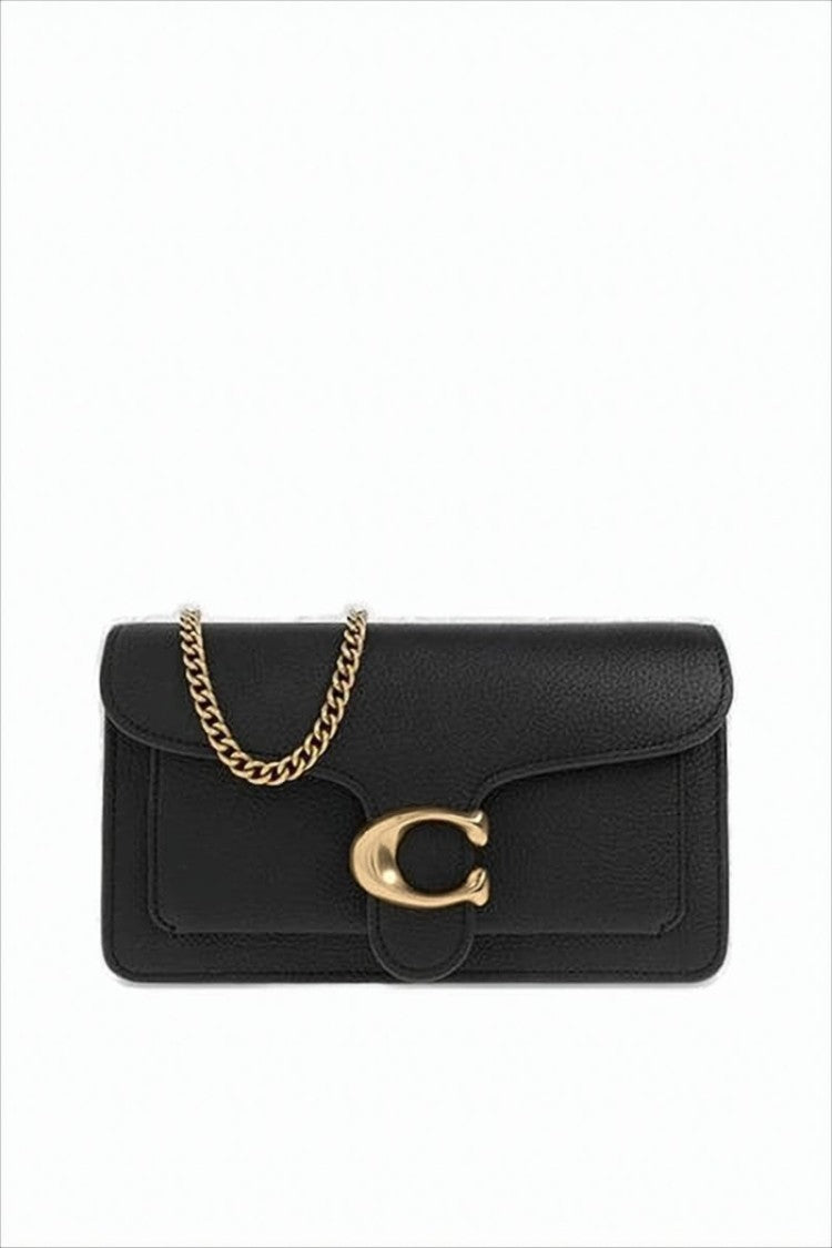 Coach Pebbled Texture Crossbody Bag With Gold-Tone Clasp