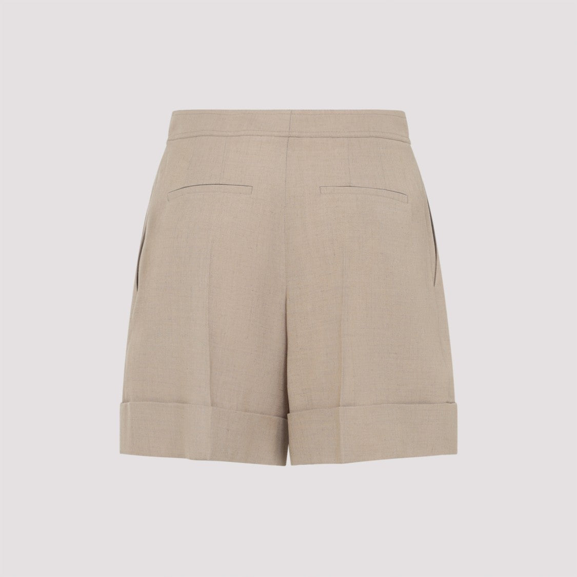 Valentino High-Waisted Tailored Shorts With Buttoned Front