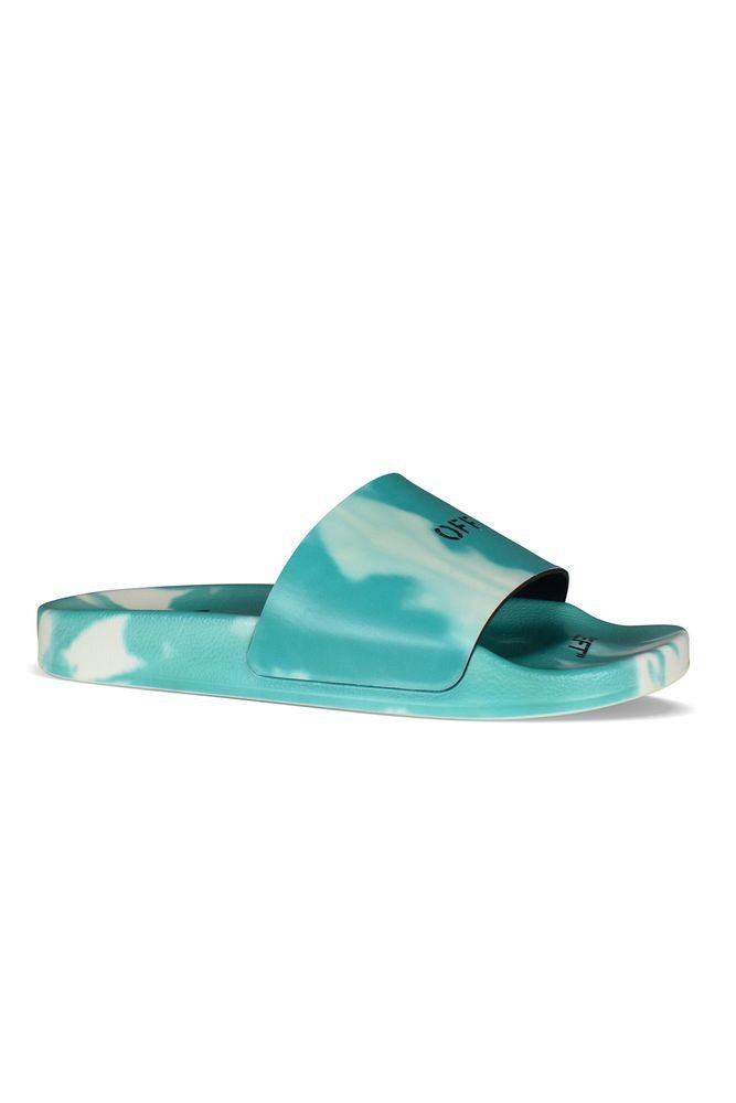 Off-White Tie-Dye Pool Slides