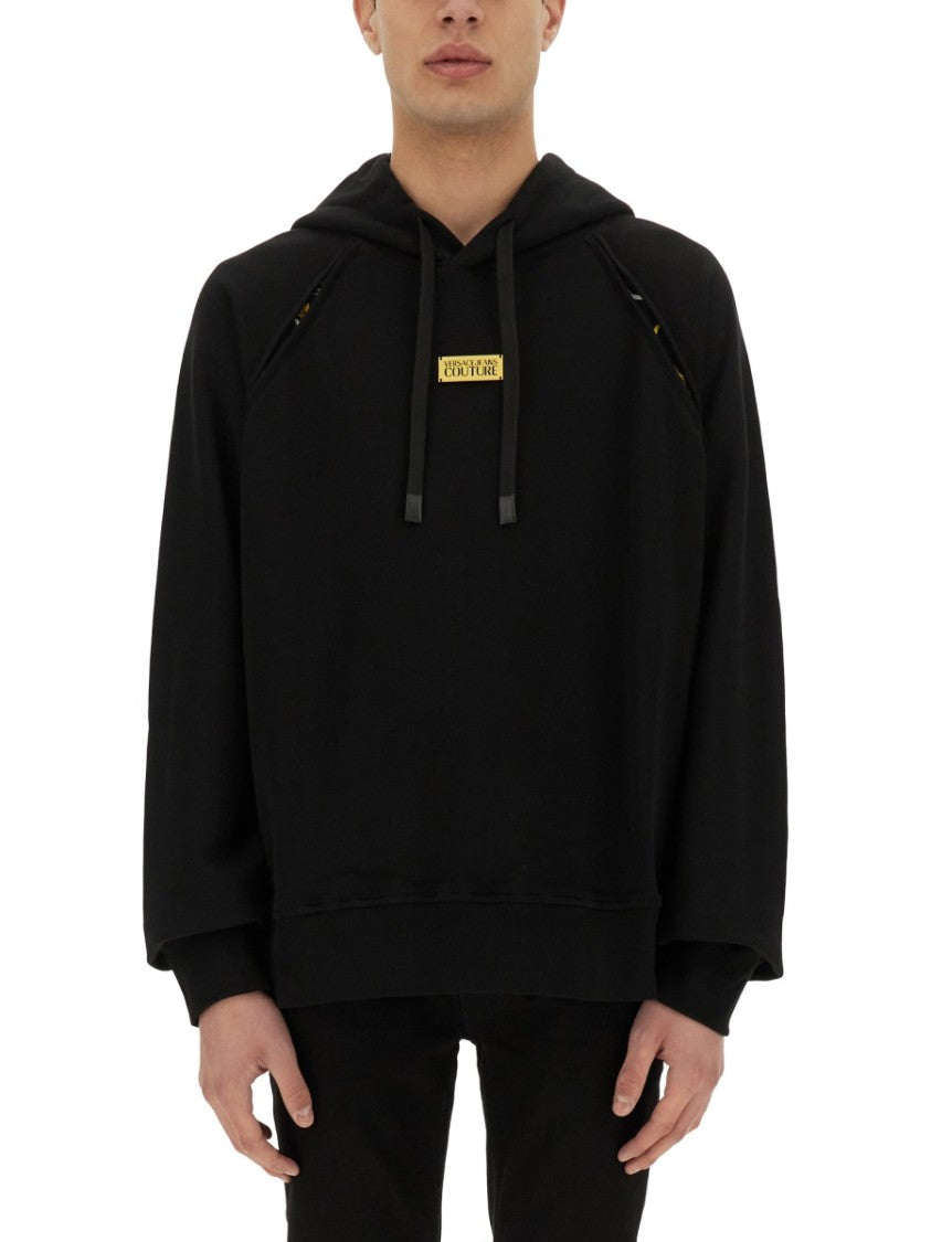Versace Jeans Couture Relaxed Fit Black Hoodie