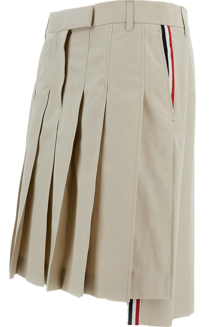 Thom Browne Cotton Pleated Skirt