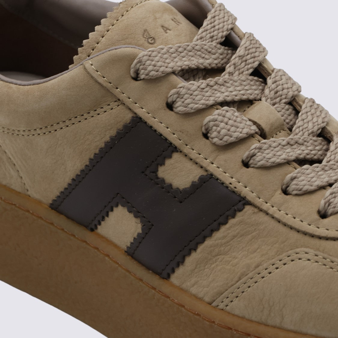 Hogan Platform Sneakers With Contrasting 'H' Logo And Chunky Sole