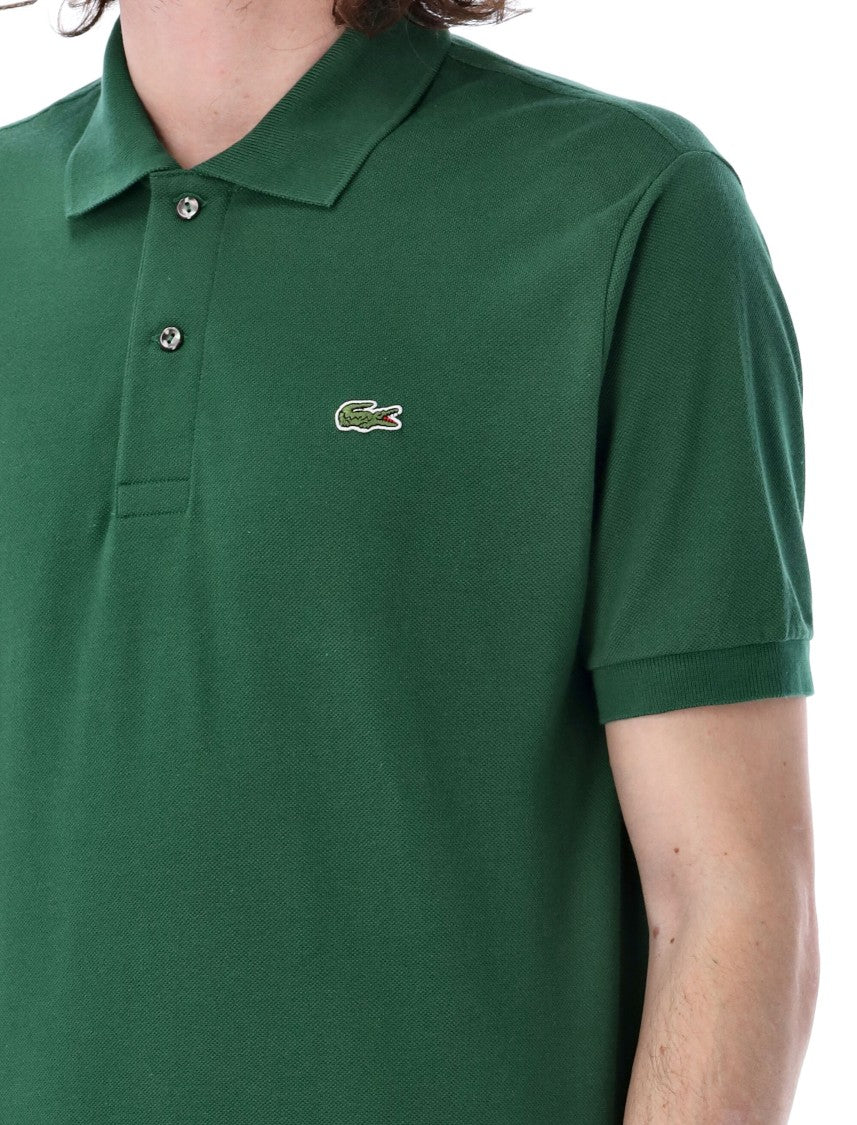 Lacoste Timeless Cotton Piqué Polo With Iconic Crocodile Embroidery