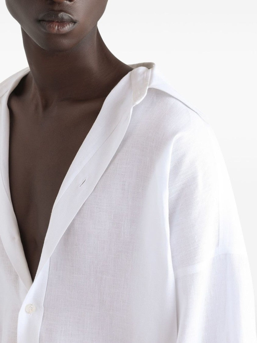 Dolce & Gabbana Button-Down Shirt With Box-Pleat Detail And Drop Shoulder Design