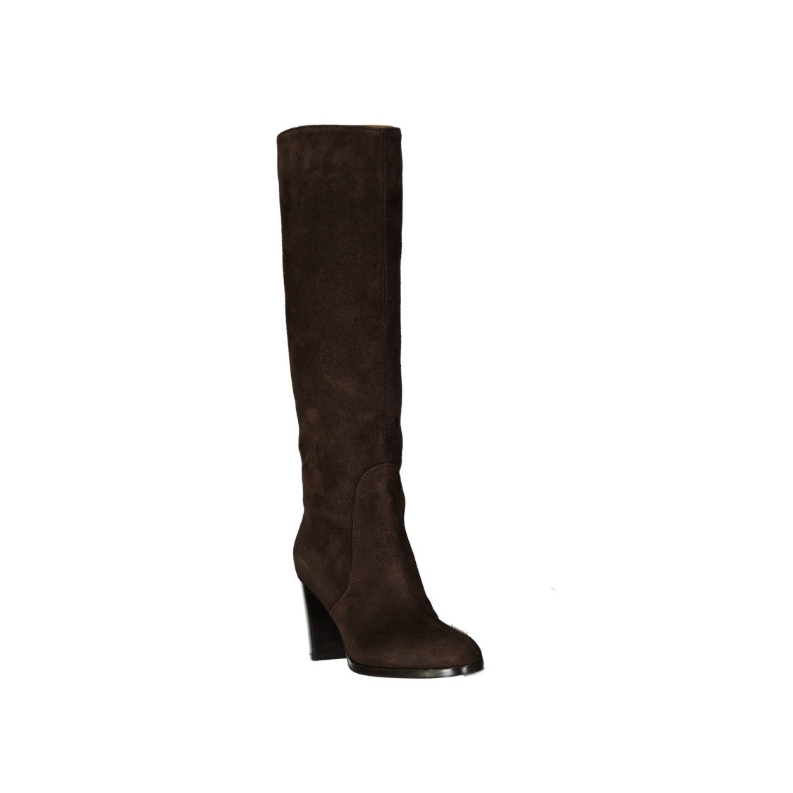 Sergio Rossi Brown Leather Boots With Block Heel