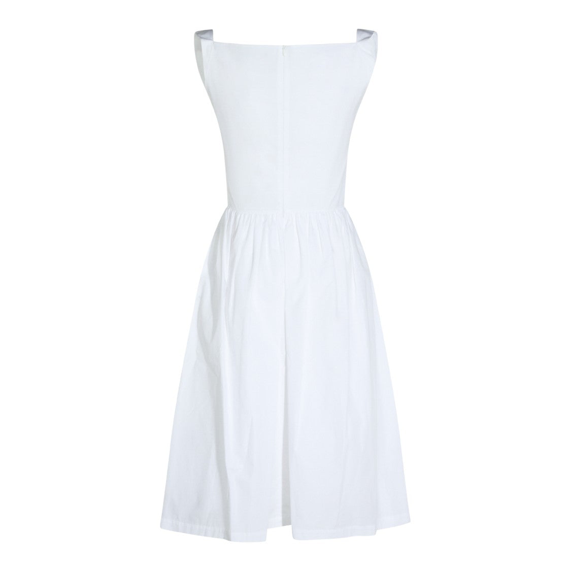 Vivienne Westwood Structured Bodice Midi Dress With Draped Neckline