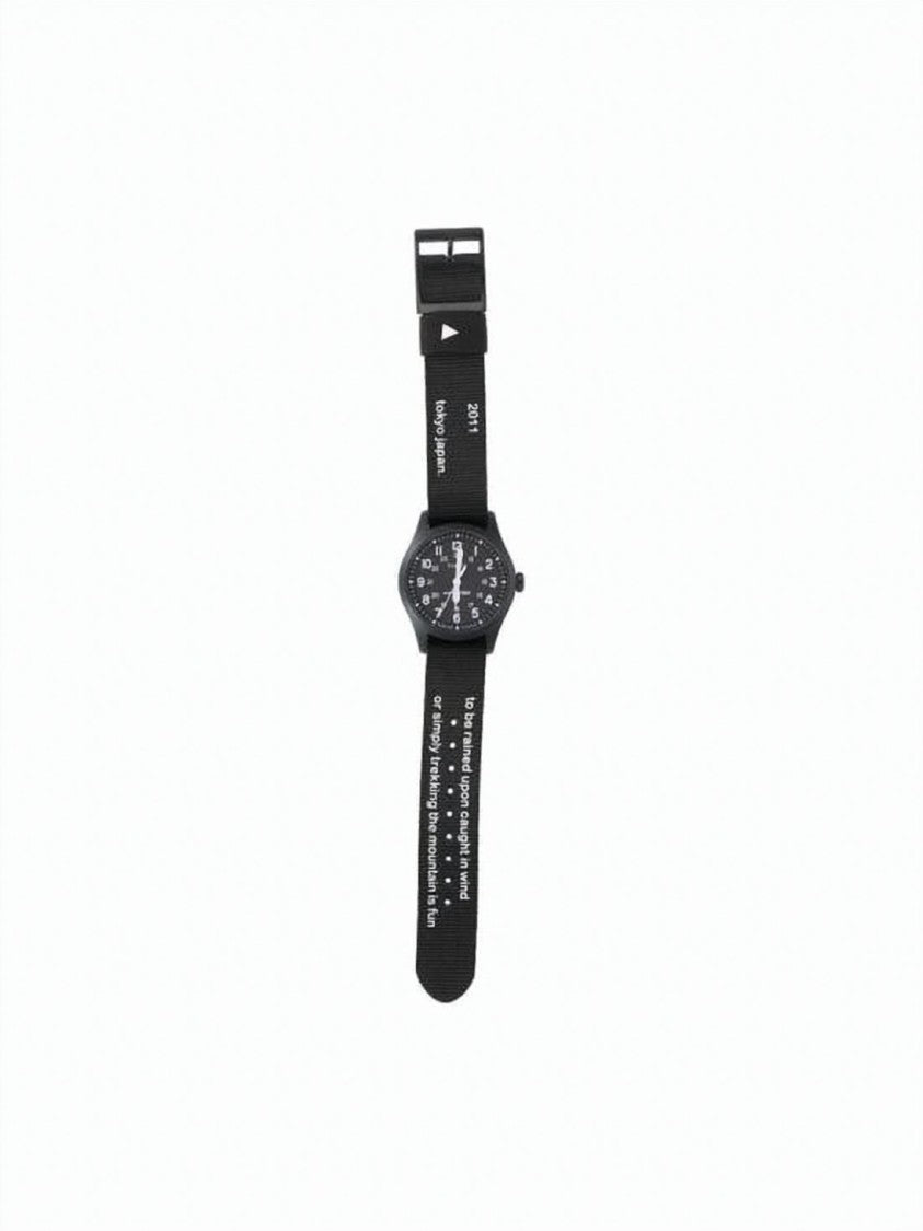 And Wander Black Round Dial Wristwatch With Sapphire Glass Bezel