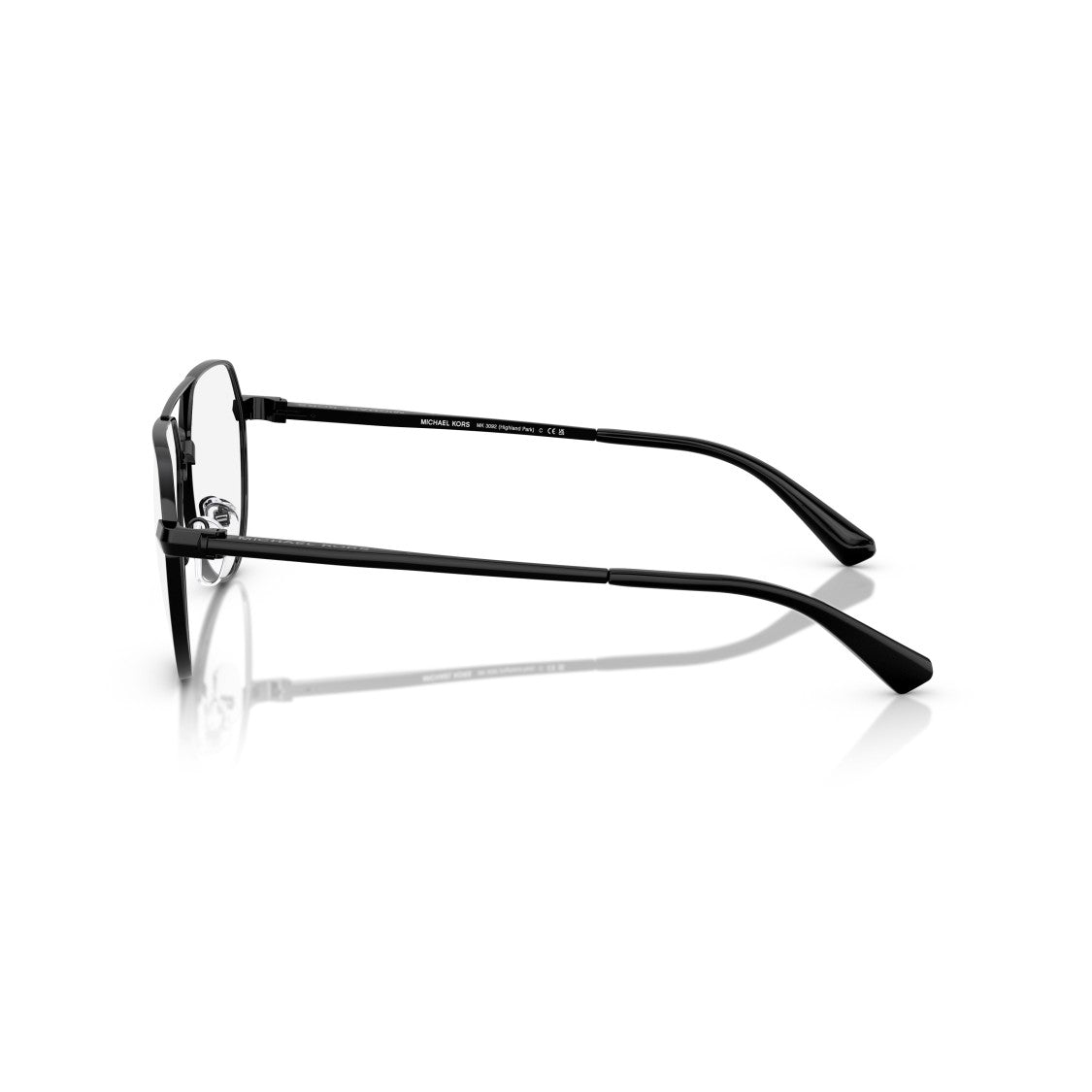 Michael Kors 0Mk3092 Thin Metal Aviator Sunglasses With Double Bridge Design