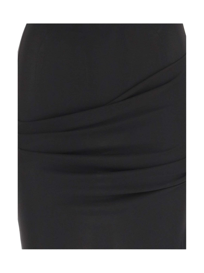 Jacquemus Draped Mini Dress With Three-Quarter Sleeves