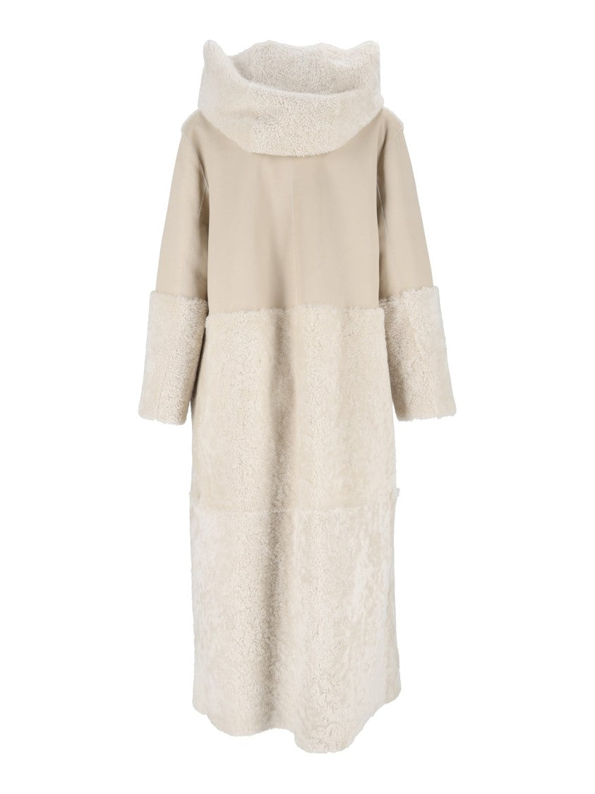 Antonelli Firenze Mid-Length Shearling Leather Coat